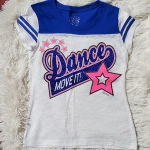 Girls Size 10 Justice Dance Shirt